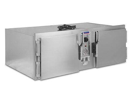 HB under-counter heated base with stainless steel doors by Atlas Metal