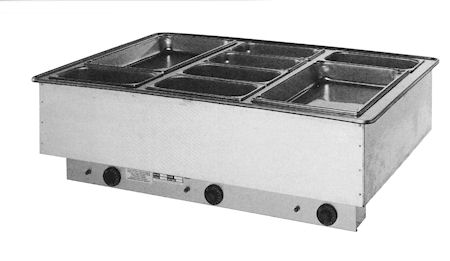 WIH large drop-in hot food wells with individual controls by Atlas Metal