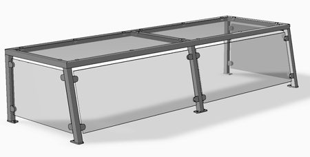 PRGT glass top protector case with tempered glass panels by Atlas Metal