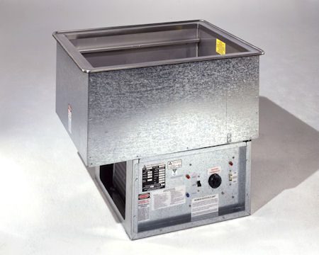 RM-HP recessed hot/cold drop-in unit with refrigerated and heated controls by Atlas Metal