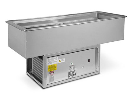 RML slim-line recessed cold pan with self-contained refrigeration by Atlas Metal