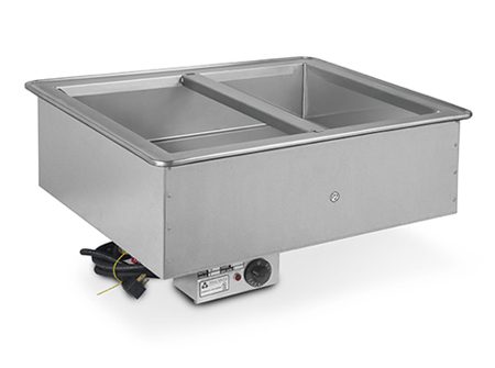 WH single-control hot pan with stainless steel heated wells by Atlas Metal