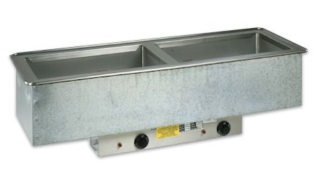 WIHL slim-line drop-in hot pan with individual controls by Atlas Metal