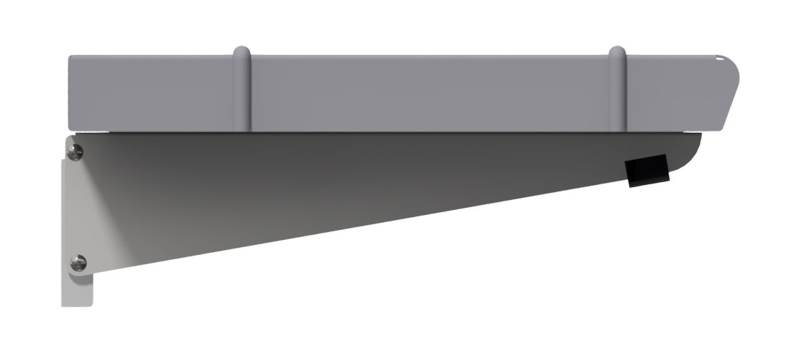 TS stainless steel tray slide shelf with rolled edge by Atlas Metal