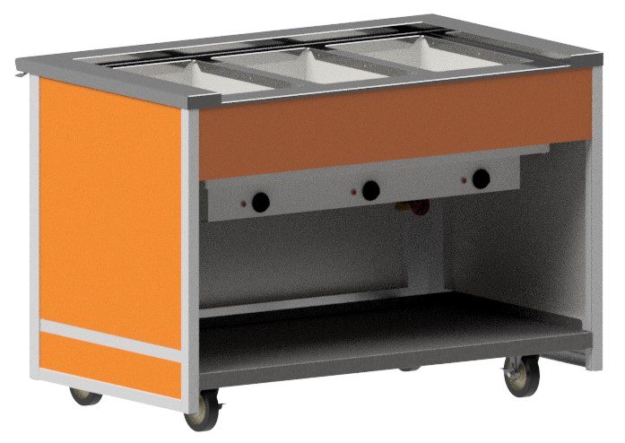 BLH-OT offset top hot serving unit by Atlas Metal