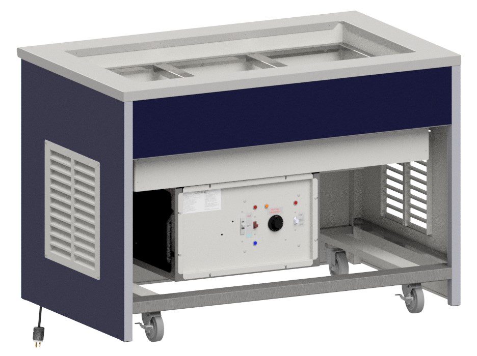INFHC hot and cold serving unit with dual-temperature wells by Atlas Metal