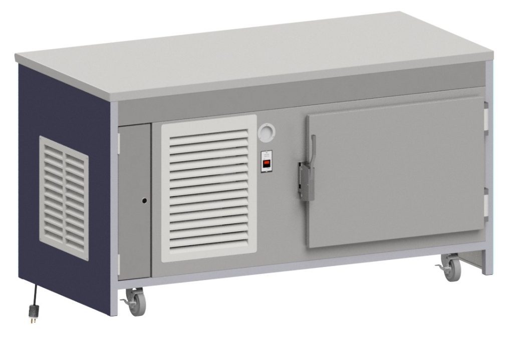 INFTR solid top refrigerated serving unit with refrigerated base by Atlas Metal