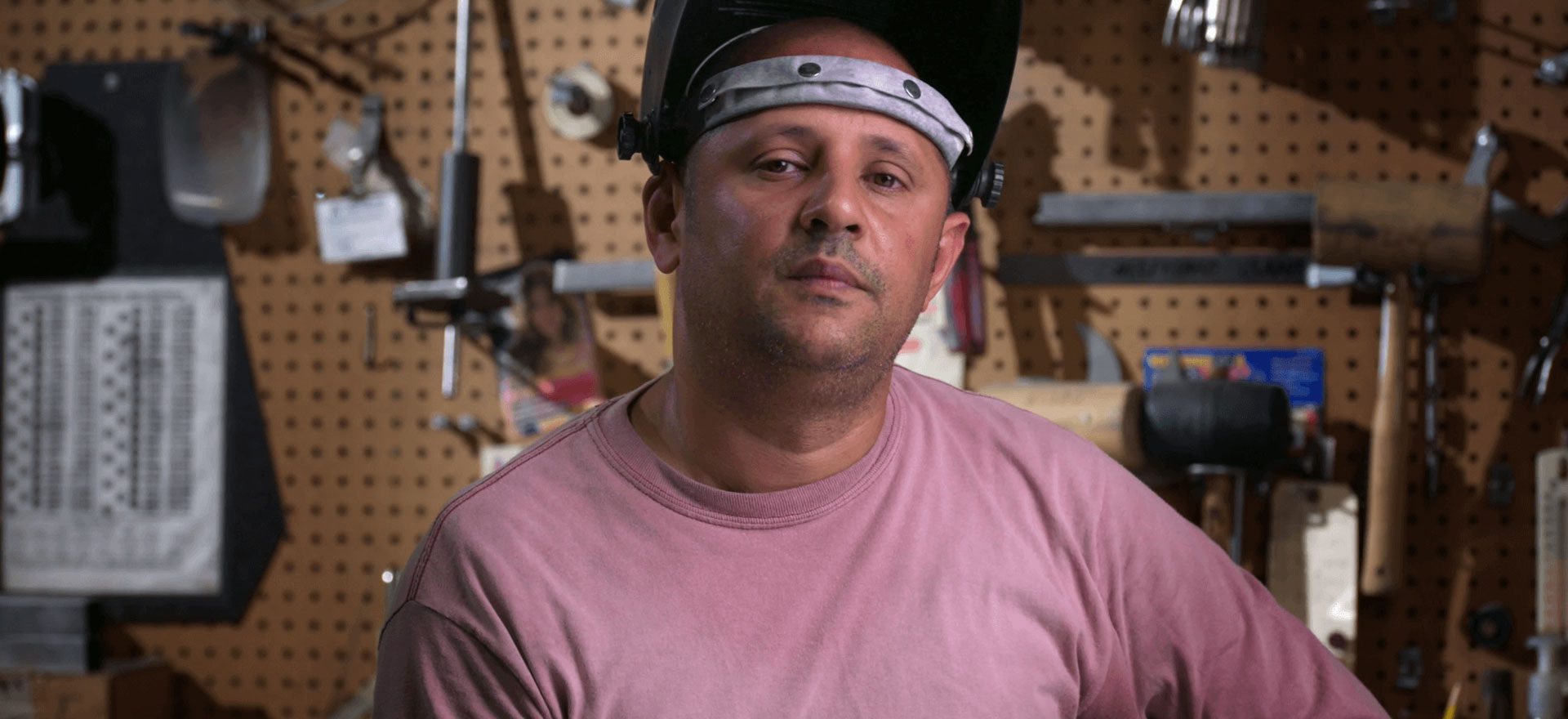 Team member in the workshop