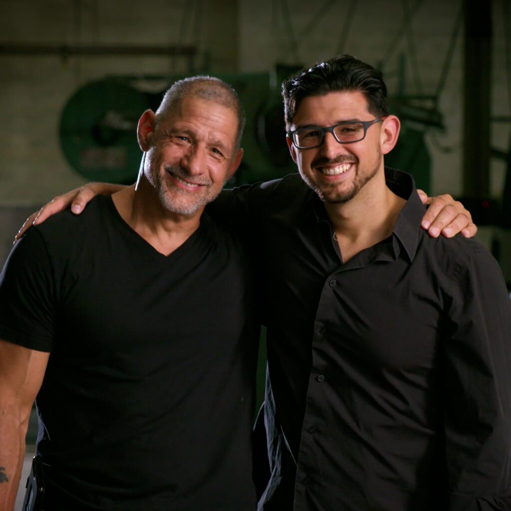 Dominick Mongiove Sr., Engineering Manager at Atlas Metal, with his son Dominick Mongiove Jr., VP of Operations at Atlas Metal