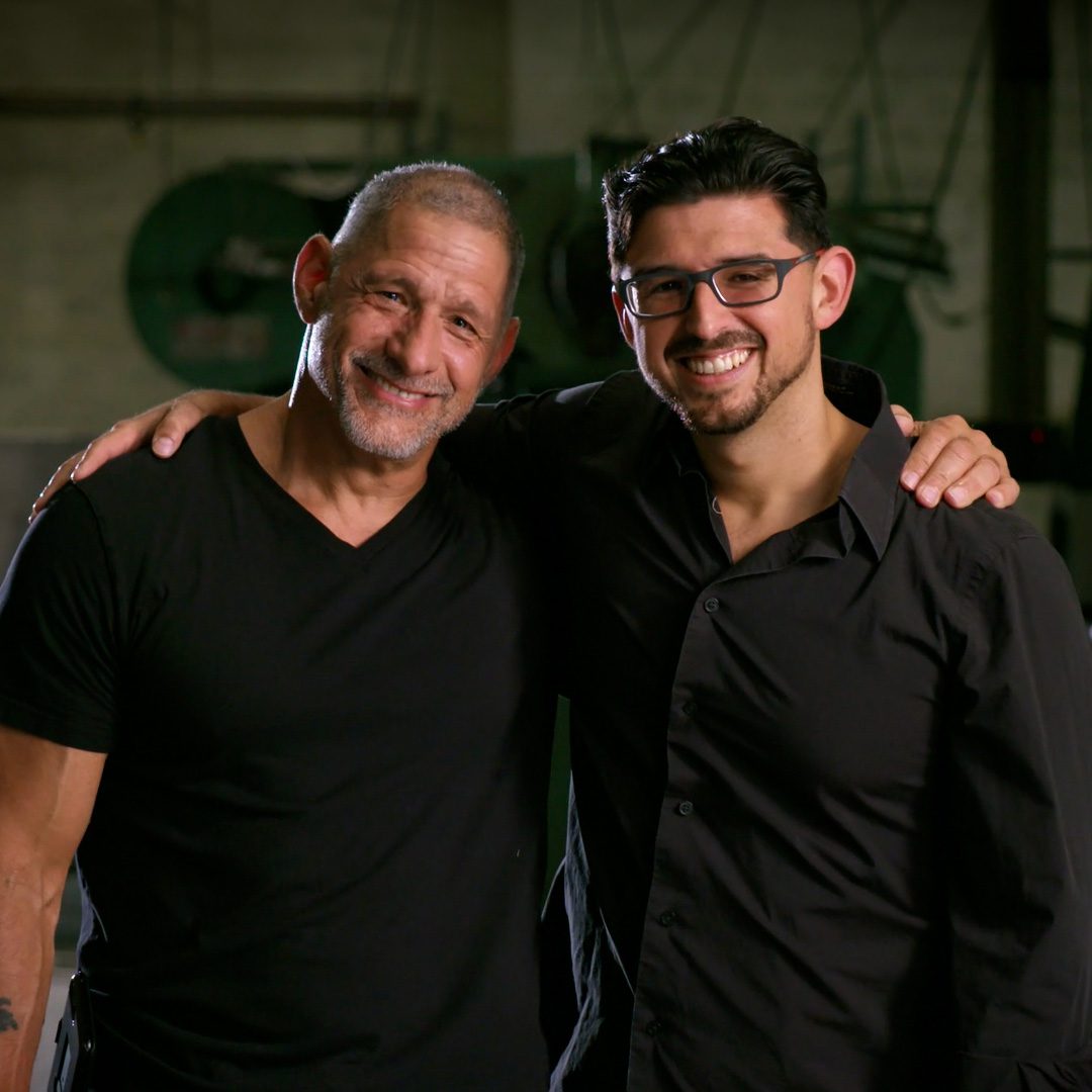 Dominick Mongiove Sr., Engineering Manager at Atlas Metal, with his son Dominick Mongiove Jr., VP of Operations at Atlas Metal