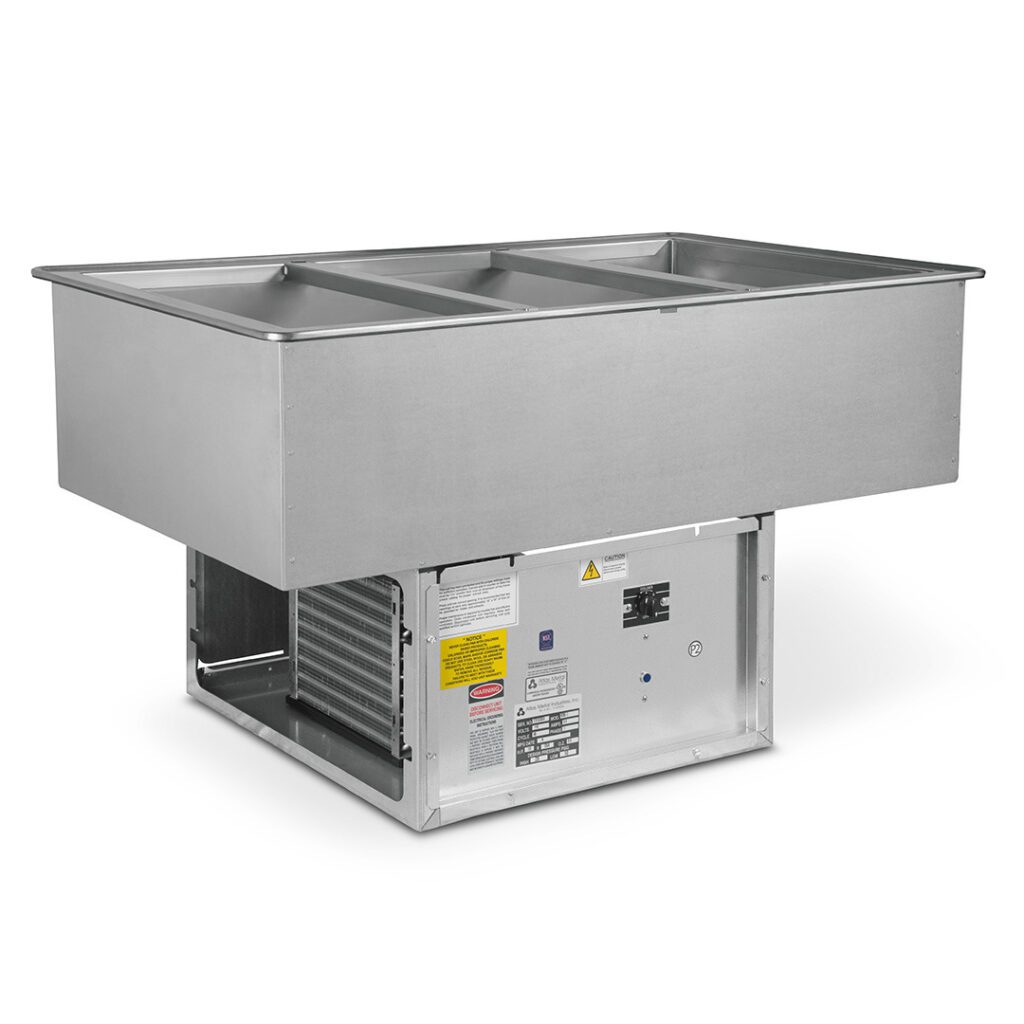 Atlas Metal cold pan with stainless steel construction and refrigeration system.