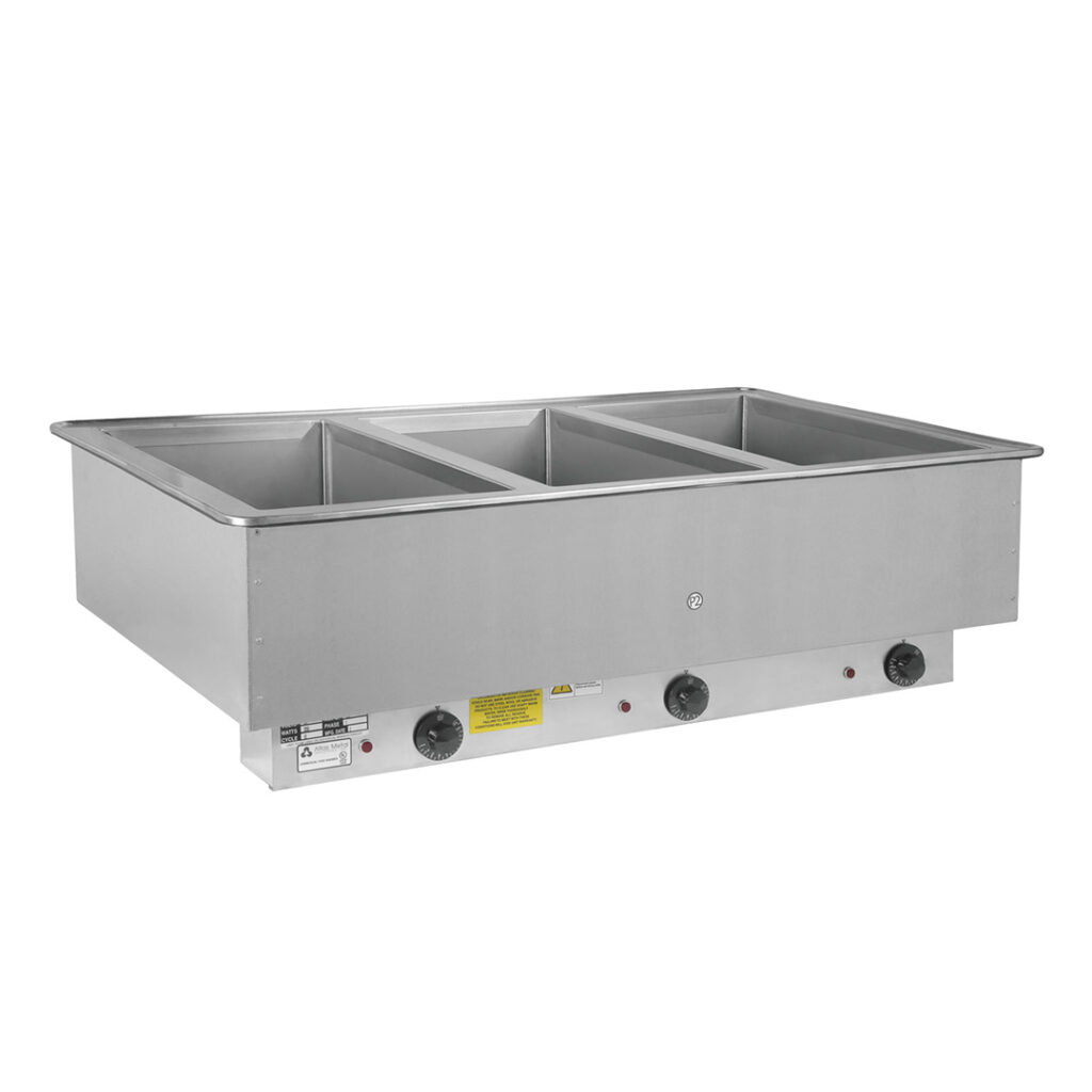 WIH drop-in hot food wells with individual controls by Atlas Metal